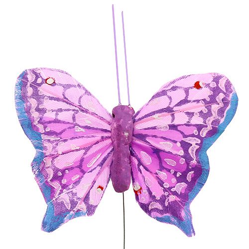 Prodotto Farfalla primaverile 6cm colori assortiti. 24st