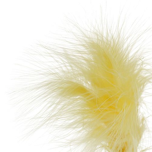Floristik24 Molla su stick L 30cm Giallo 12pz