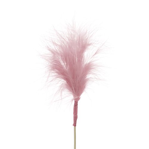 Piuma da inserire rosa chiaro L30cm 12pz-998480-21