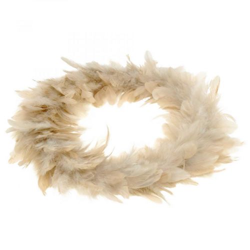 Floristik24 Ghirlanda di piume decorative rosa Ø25cm Ghirlanda di piume