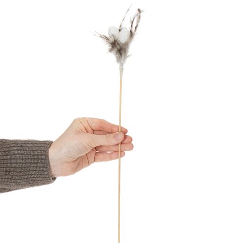 Prodotto Picchetti decorativi in rametti di piume con piume naturali, decorazione pasquale per composizioni eleganti, 37 cm, 12 pezzi