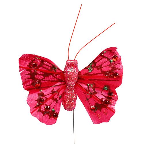 Prodotto Farfalla primaverile con glitter colorati 5 cm assortiti. 24st