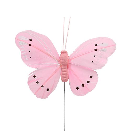 Floristik24 Farfalle di primavera colorate sort. 8 cm 24 pezzi