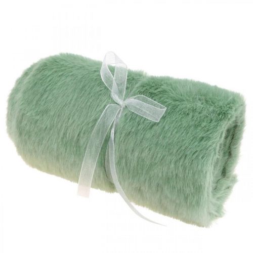 Floristik24 Runner da tavola ecopelliccia verde Runner da tavola ecopelliccia verde 15×200cm