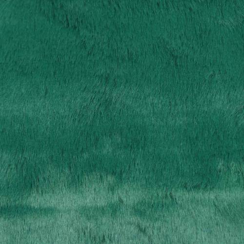 Floristik24 Nastro decorativo in pelliccia verde scuro 20 cm x 200 cm