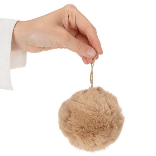 Pallina decorativa a forma di pon-pon per alberi di Natale, 10 cm | Floristik24.it