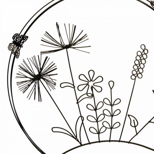 Floristik24 Decorazione per finestra primavera, decorazione sospesa fiori in metallo Ø20,5 cm 2 pezzi
