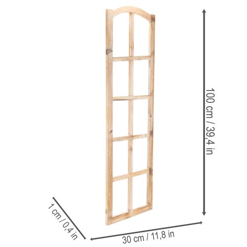 Cornice per finestra in legno come decorazione da parete, 100 cm | Floristik24.it