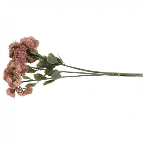 Floristik24 Fiori artificiali Stonecrop rosa sedum stonecrop H48cm 4pz