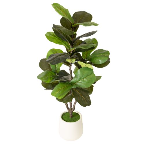Ficus lyrata artificiale, 120 cm, decorativo per soggiorno acquistare | Floristik24.it