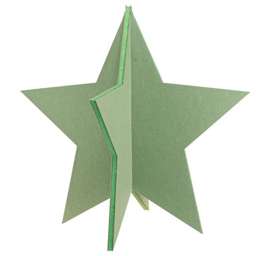 Floristik24 Stella decorativa in feltro da posizionare Decorazione natalizia in feltro verde H62cm