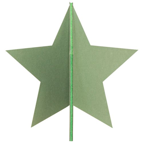 Prodotto Stella decorativa in feltro da posizionare Decorazione natalizia in feltro verde H62cm