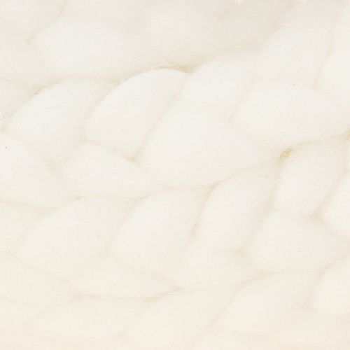 Prodotto Ghirlanda decorativa in feltro di lana bianca da appendere Ø25cm