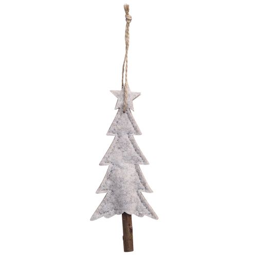 Prodotto Decorazioni per albero di Natale in feltro beige crema 17 cm 6 pz
