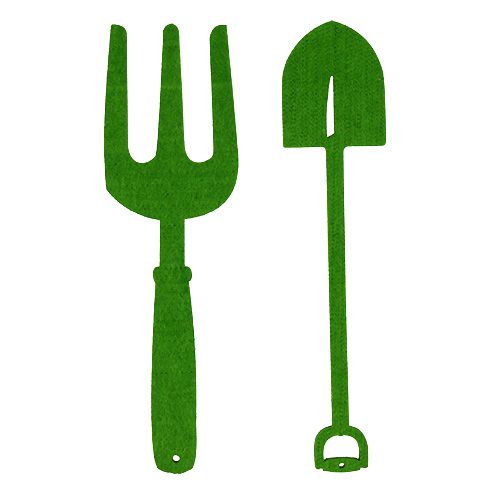 Prodotto Attrezzo da giardino in feltro verde 4 pz