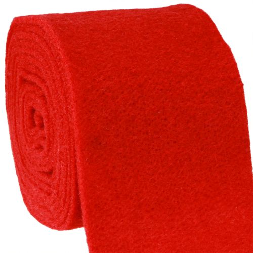 Nastro in feltro 15 cm x 5 m rosso scuro