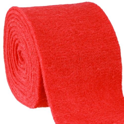 Nastro in feltro 15 cm x 5 m rosso