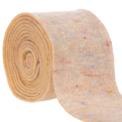 Nastro in feltro, presina bicolore in feltro di lana, arancione/multicolore, 15 cm x 5 m acquistare | Floristik24.it