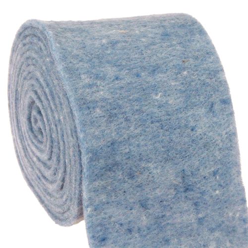 Floristik24 Nastro in feltro blu 15 cm 5 m