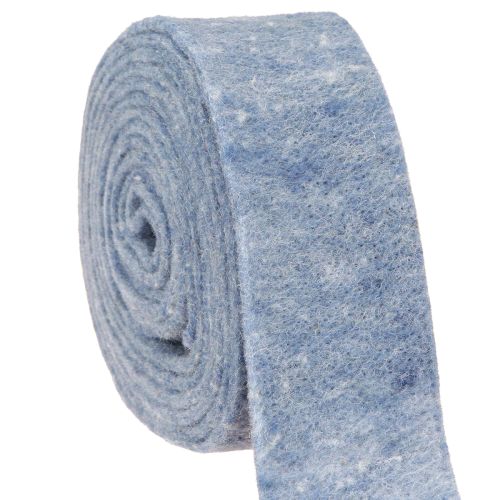 Nastro in feltro blu 7,5 cm 5 m