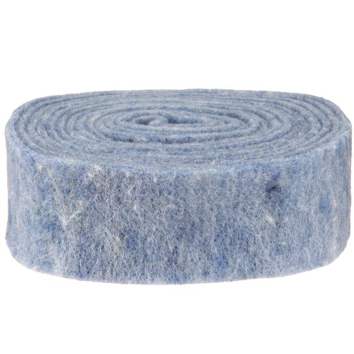 Prodotto Nastro in feltro blu 7,5 cm 5 m