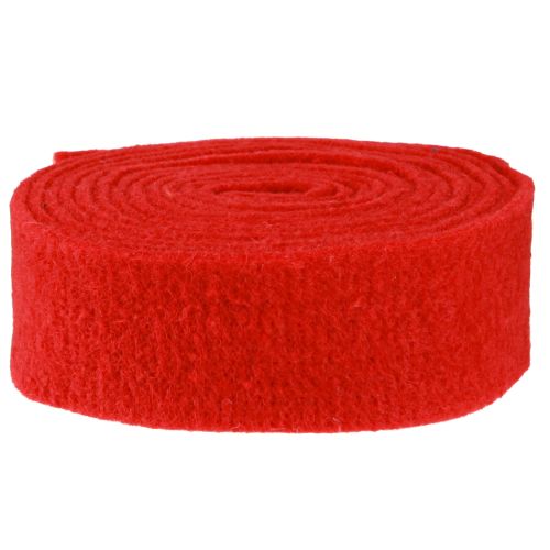 Prodotto Nastro in feltro rosso scuro 7,5 cm 5 m
