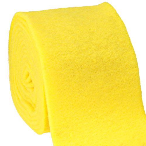 Floristik24 Nastro in feltro giallo 15 cm 5 m