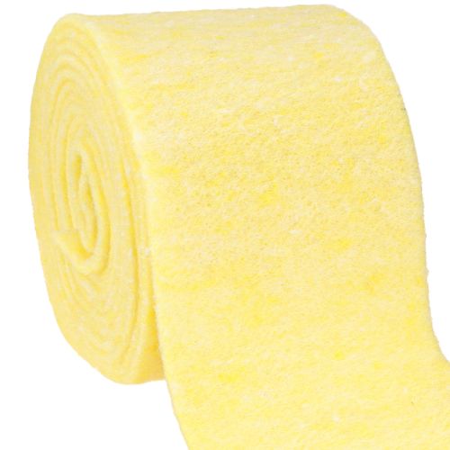 Nastro in feltro giallo chiaro 15 cm 5 m