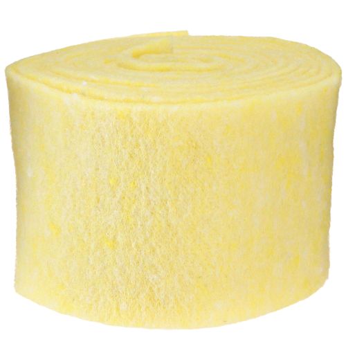 Prodotto Nastro in feltro giallo chiaro 15 cm 5 m
