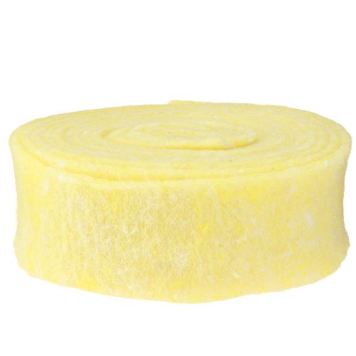 Prodotto Nastro in feltro giallo chiaro 7,5 cm 5 m