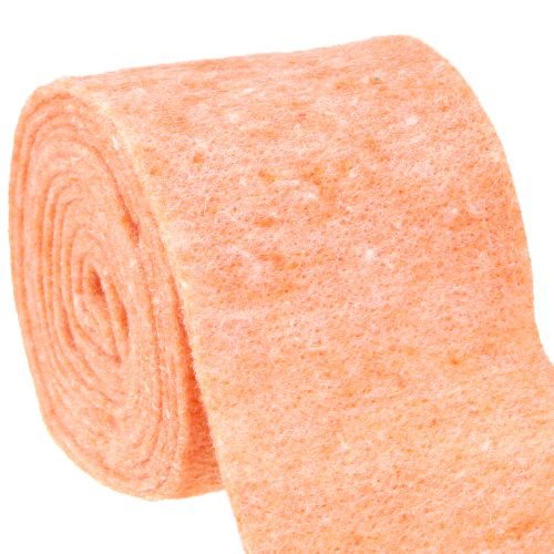 Nastro in feltro arancione 15cm 5m