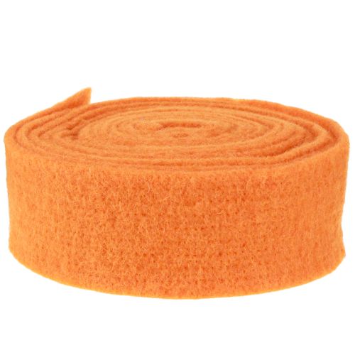 Prodotto Nastro in feltro arancione 7,5 cm 5 m