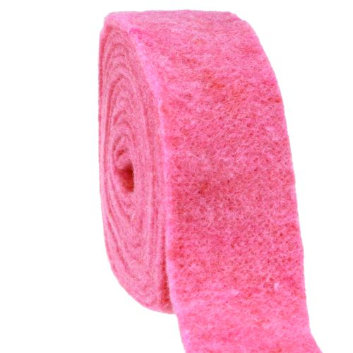 Nastro in feltro rosa 7,5cm 5m