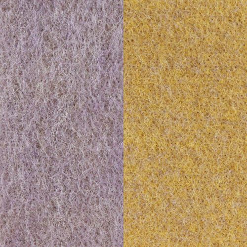 Prodotto Nastro feltro, nastro vaso, nastro lana bicolore giallo senape, viola 15cm 5m