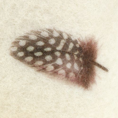 Floristik24 Nastro adesivo in feltro con motivo piuma 15cm 2m