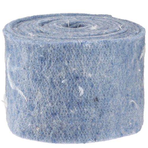 Prodotto Nastro in feltro nastro di lana tessuto decorativo piume blu feltro di lana 15 cm 5 m
