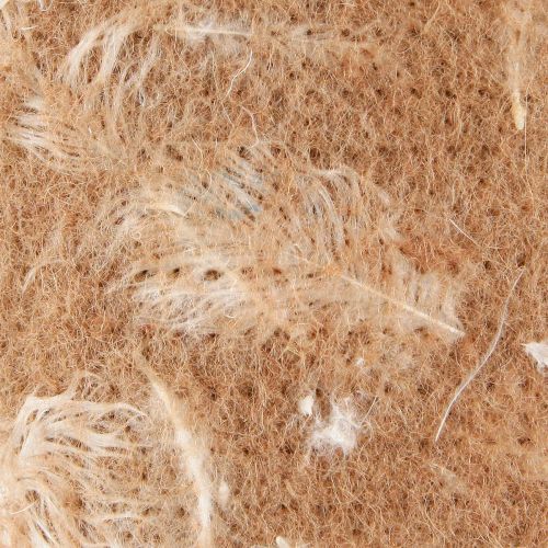 Prodotto Nastro in feltro nastro di lana tessuto decorativo piume marroni feltro di lana 15 cm 5 m