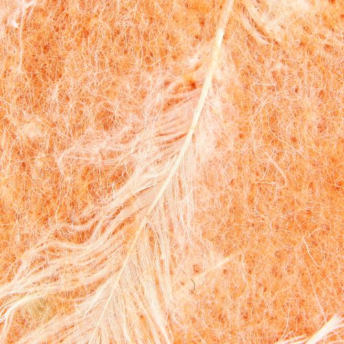 Prodotto Nastro in feltro nastro di lana tessuto decorativo piume arancioni feltro di lana 15 cm 5 m