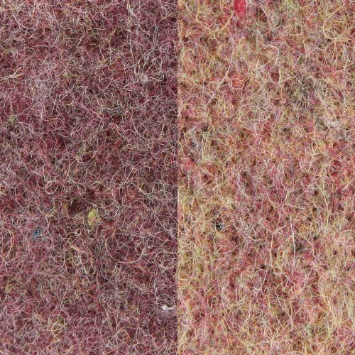Prodotto Nastro in feltro nastro di lana tessuto decorativo vino rosso beige 7,5 cm 5 m