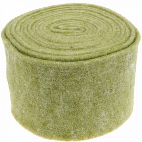 Prodotto Nastro in feltro verde muschio 15cm 5m