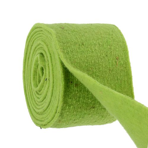 Floristik24 Nastro in feltro 15 cm x 5 m verde