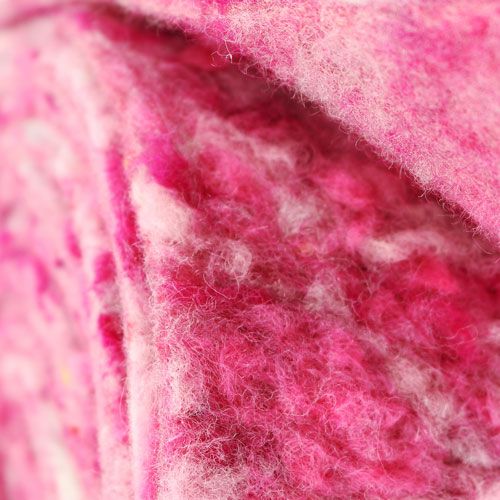 Floristik24 Nastro in feltro Happy pink 7,5cm 5m