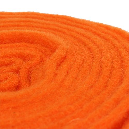 Floristik24 Nastro in feltro arancione 15 cm 5 m