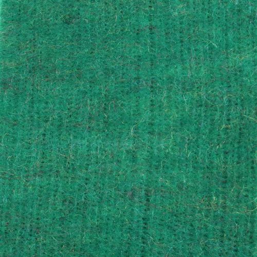Floristik24 Nastro in feltro, nastro per pentole, feltro di lana verde, luccicante dorato 15 cm 5 m