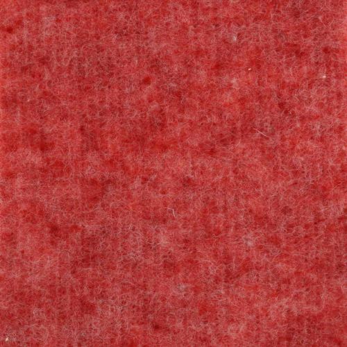 Floristik24 Nastro in feltro, nastro per vasi, feltro di lana rosso, bianco screziato 15cm 5m