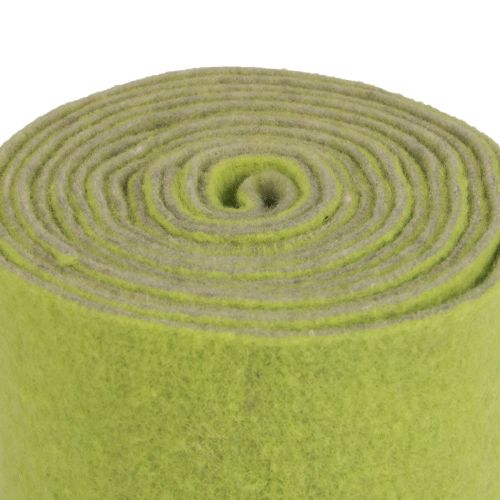 Prodotto Nastro in feltro nastro di lana rotolo di feltro nastro decorativo verde grigio 15 cm 5 m