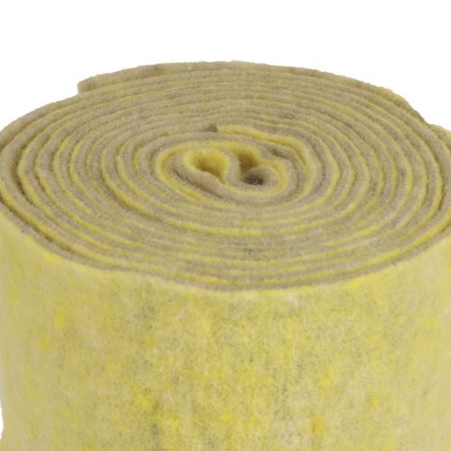 Prodotto Nastro di feltro nastro di lana nastro di vaso nastro decorativo grigio giallo 15 cm 5 m