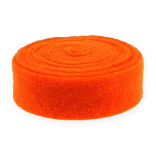 Nastro in feltro arancione 7,5 cm 5 m