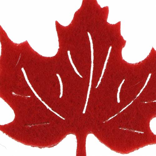 Floristik24 Cospargere i fogli di feltro autunnali decorativi rosso, arancione 3,5 cm 36 pezzi