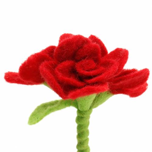 Fiore in feltro 15cm con 3 fiori